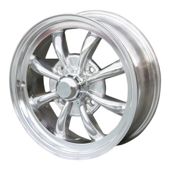   Empi 8 küllös, 4 lyukú felni, POLIROZOTT 5.5X15 (CSAK EGYEDI RENDELÉSRE!! Kérj rá árat!!) Bogár 08/67- KG 08/66- Type 3 08/65-
