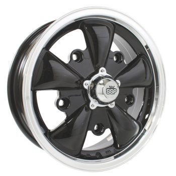   SSP GT 5 küllös könnyüfém felni, fekete, 5.5x15", 5x205 PCD, ET20