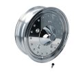 Centerline stílusú felni, 5x205, 4.5x15" ET25.7, közép kupakkal és szeleppel, polírozott