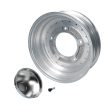 Centerline stílusú felni, 5x205, 4.5x15" ET25.7, közép kupakkal és szeleppel, polírozott