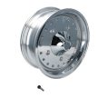 Centerline stílusú felni, 5x205, 5.5x15" ET13, közép kupakkal és szeleppel, polírozott