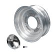 Centerline stílusú felni, 5x205, 5.5x15" ET13, közép kupakkal és szeleppel, polírozott