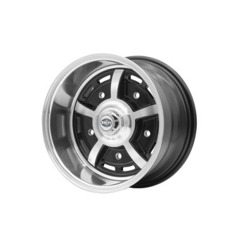   Sprintstar rim, glossy black, polished rim, with valve, 5 spokes, 8X15, 5X205 ET -18, EMPI