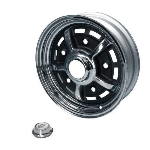 BBT Sprintstar felni, króm/fekete, 5 csavaros (5x205), 4,5 x 15", ET +15