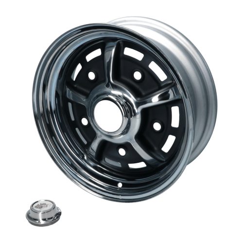 BBT Sprintstar felni, króm/fekete, 5 csavaros (5x205), 5,5 x 15", ET +15
