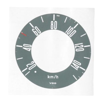   Átalakító matrica MPH-röl - KMH-re (szürke), T2 08/67-03/73