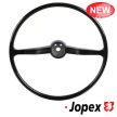 Komány (eredeti) komplett, króm kürtgombbal, fekete, EMPI, Bogár/Karmann Ghia/Typ3 08/61-07/71