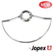 Komány (eredeti) komplett, króm kürtgombbal, fekete, EMPI, Bogár/Karmann Ghia/Typ3 08/61-07/71