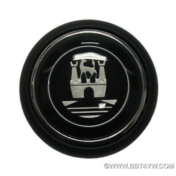   Kormány közepébe kürt gomb T2 55-67-ig és T1 56-59-ig WOB. Ezüst szinben