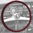 steering wheel cover, vinyl, 40cm 15.5, dark red