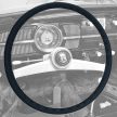 steering wheel cover, vinyl, 40cm 15.5, black