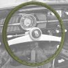kormánykerék borítás, vinyl, 40cm 15,5, khaki zöld