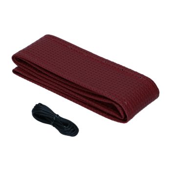 steering wheel cover, vinyl 45cm 17.5 burgundy