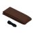 steering wheel cover, vinyl 45cm 17.5, brown