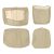 Front seat cover set 1+2, beige, T2 08/67-07/72 (vertical stitching)