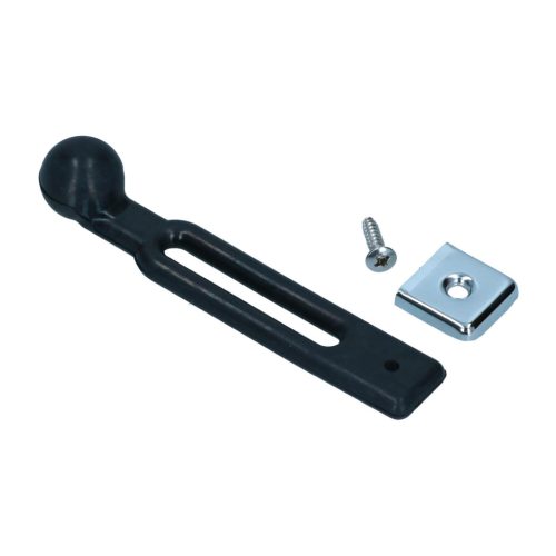 Rear seat clamping strap, with mounting kit, black, Ghia -07/67