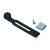 Rear seat clamping strap, with mounting kit, black, Ghia -07/67