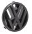 VW emblem, glossy black, front grille, short nose cone: Golf Mk2 (1987-1992), T4 (1991-2003), Golf Mk3 (1992-1998)