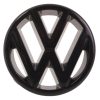   VW emblem, glossy black, front grille, short nose cone: Golf Mk2 (1987-1992), T4 (1991-2003), Golf Mk3 (1992-1998)