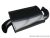 Exhaust muffler for FATBOYA 1013 T2 63-71 black