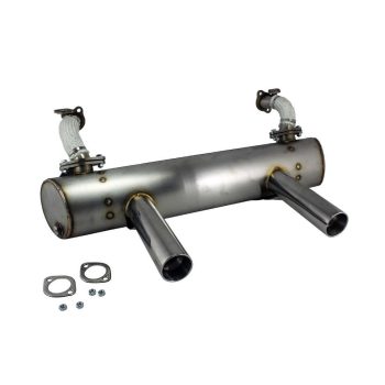   Vintage Speed exhaust, with preheater, stainless steel T1 twin pipe, Type1 13/15/1600cc