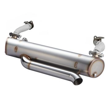   Vintage Speed kipufogó, elömelegítövel, alacsony rejtett csövéggel, rozsdamentes acél, T2 08/67-07/79