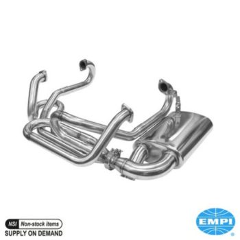   Kipufogórendszer, oldalirányú, 4 az 1-ben egyesített gyüjtö, 38 mm-es csö átmérö, egy kipufogócsövel. Rozsdamentes acélból készült.