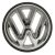 VW emblem, front grille, chrome: Golf Mk2 (1987-1992), T4 (1991-2003), Golf Mk3 (1992-1998)