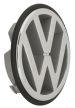 VW emblem, front grille, chrome: Golf Mk2 (1987-1992), T4 (1991-2003), Golf Mk3 (1992-1998)