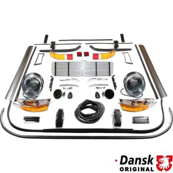   Teljes lámpa, külsö gumi, díszléc stb készlet Porsche 911 F modellhez 08/68-09/93