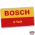 Sticker, Bosch 6V, yellow-red