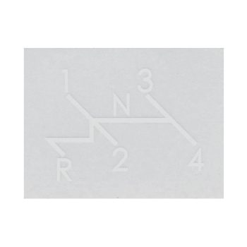   Matrica, sebésség fokozatok, fehér a betü színe, de átlátszó a matrica