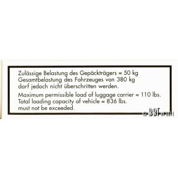 Matrica, teto max. terhelhetoség