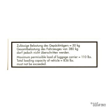 Matrica, teto max. terhelhetoség