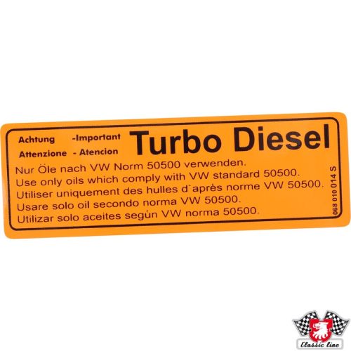 Matrica, Important Turbo Diesel, sárga