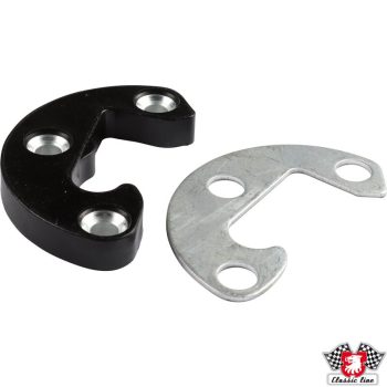   Ajtózár ellendarab, bal, fekete, Porsche 356  A T2/B/C 1.5-1.6 01/57-12/65