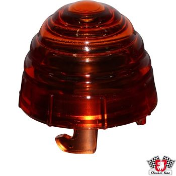   Front turn signal cover, orange, left/right, pcs., without E mark, Porsche 356 B/C 1.6 01/59-12/65