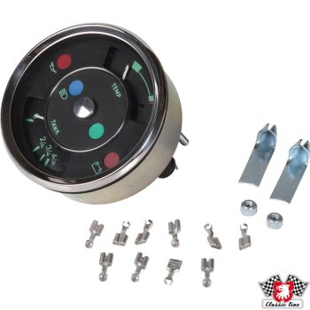   Fuel level and temperature gauge, 12V, Porsche 356 Style, Classic Line