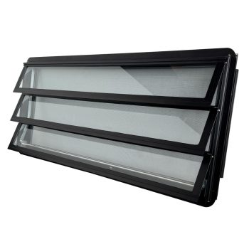   Westfalia oldalablak, fekete, tekerö gomb a bal oldalon, T25  09/84-07/92