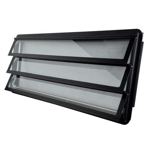 Westfalia oldalablak, fekete, tekerö gomb a bal oldalon, T25  09/84-07/92