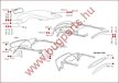 Teto kilincs, kabrió, Bogár 08/67-, Karmann Ghia 08/68-, Golf1 79-93