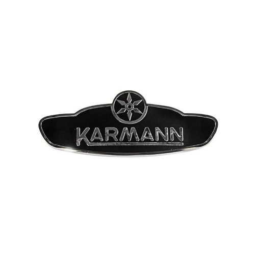 Karosszéria embléma, Karmann, kabrió bogárhoz,(a klipsz hozzá a 0728)