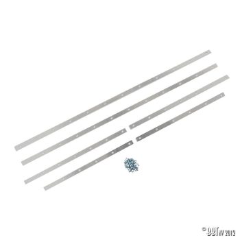   Alu rögzítö szett, tetö gumitömitéseihez, csavarokkal, Bogár kabrió -07/64