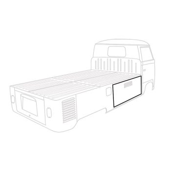 Pick-up flatbed door rubber, T2