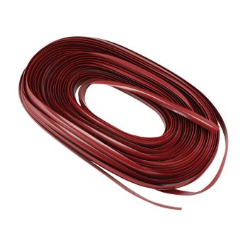 Deluxe decorative strip rubber, Samba 16.5m., titanium red