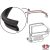 Ajtóperem tömítés, elsö felsö, bal/jobb, 1340mm, T25/T3 05/79-07/92 Classic Line 