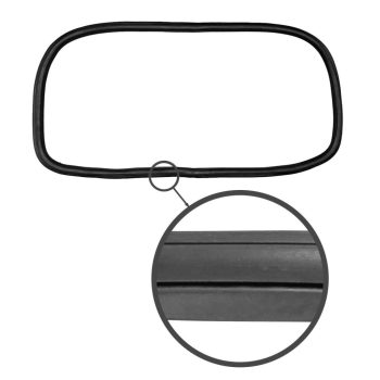   Hátsó szélvédö gumi, alu feszítös (Deluxe), Typ3 08/63-, Notchback