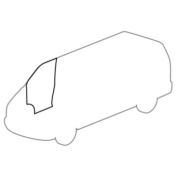 Cabin door seal, left or right: T4 (1991-2003)