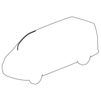 Ajtótömítés jobb felsö: T5 (2004-2015), T6 (2016-2024)