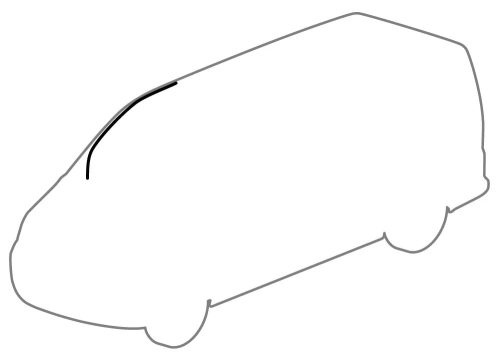 Ajtótömítés jobb felsö: T5 (2004-2015), T6 (2016-2024)